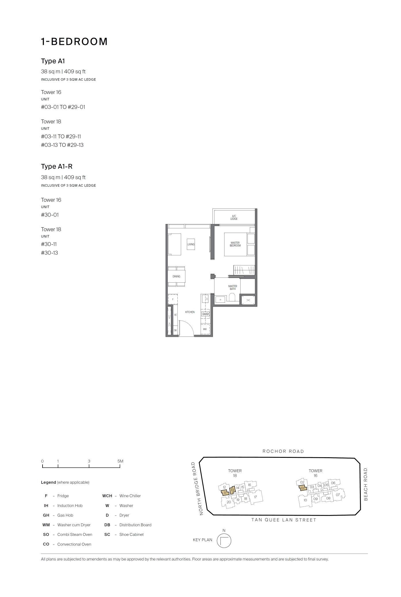 Midtown Modern 名汇庭苑 A1 户型图