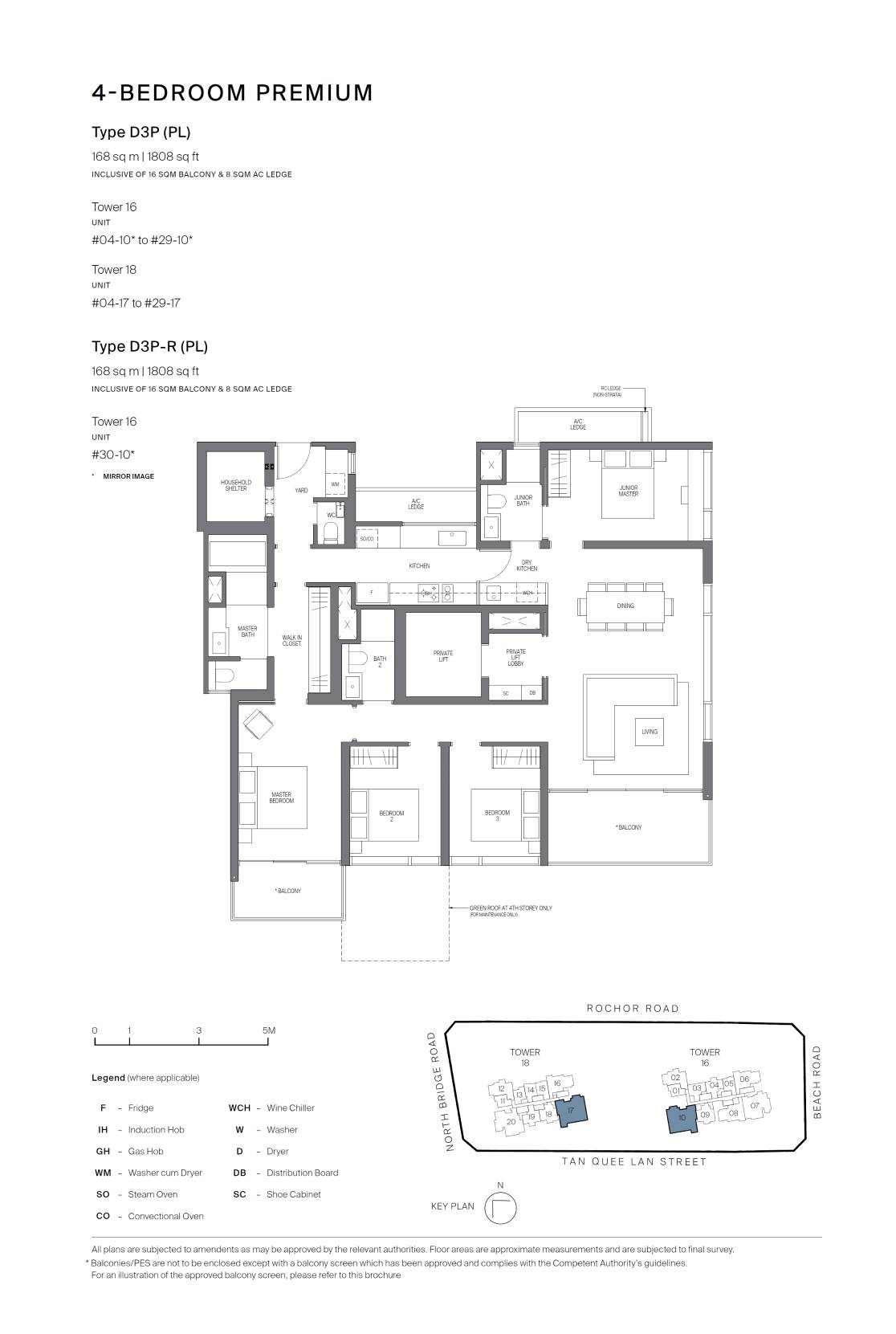 Midtown Modern 名汇庭苑 D3P (PL) 户型图