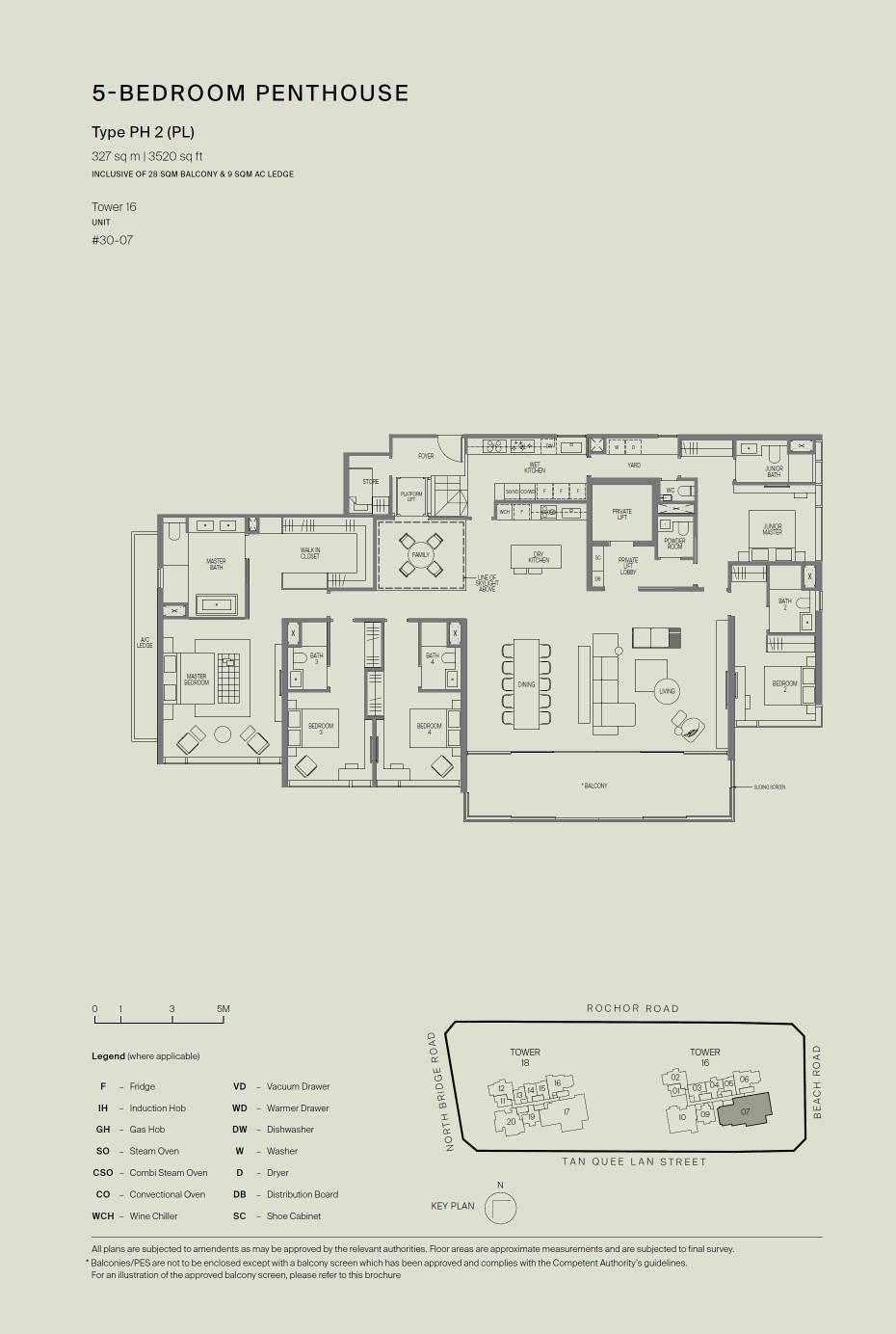 Midtown Modern 名汇庭苑 PH2 (PL) 户型图
