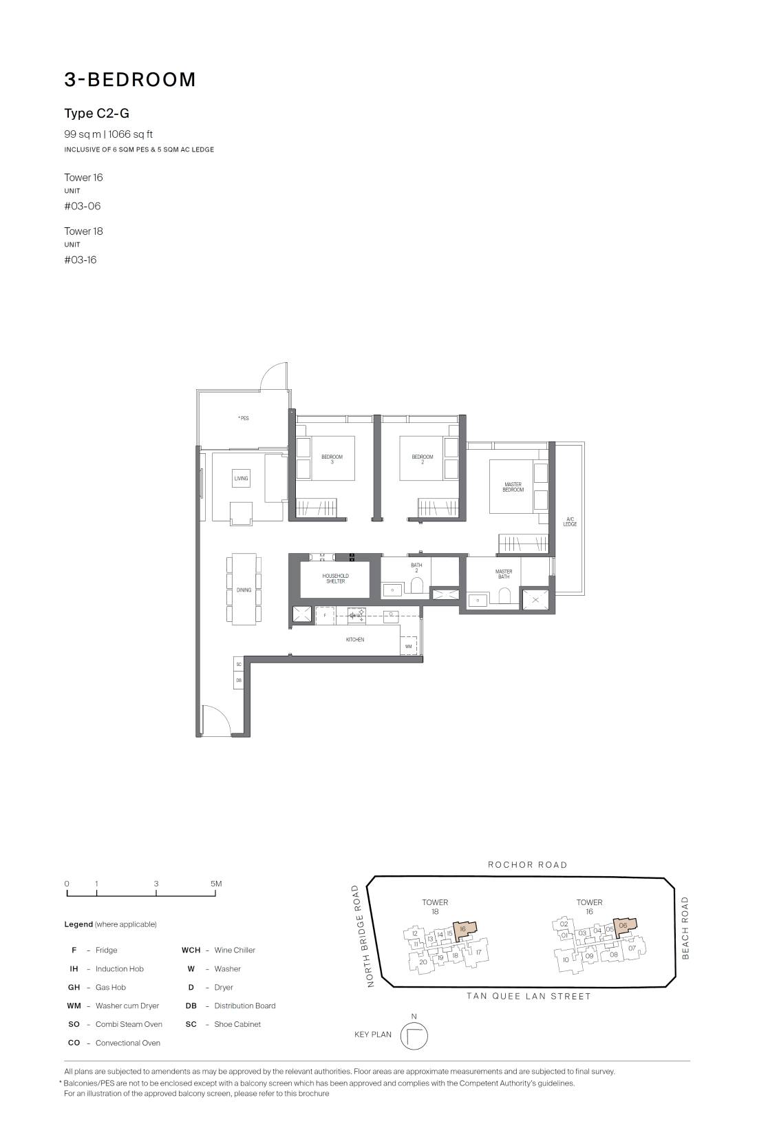 Midtown Modern 名汇庭苑 C2-G 户型图
