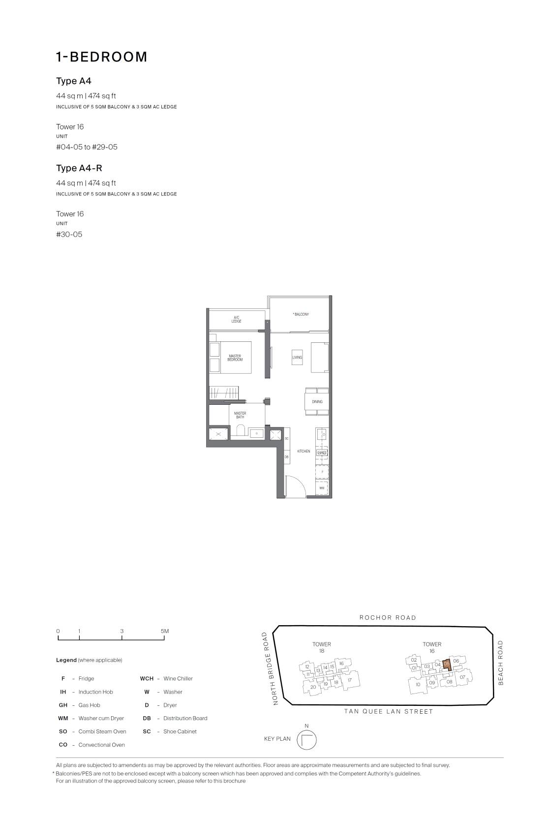 Midtown Modern 名汇庭苑 A4-R 户型图