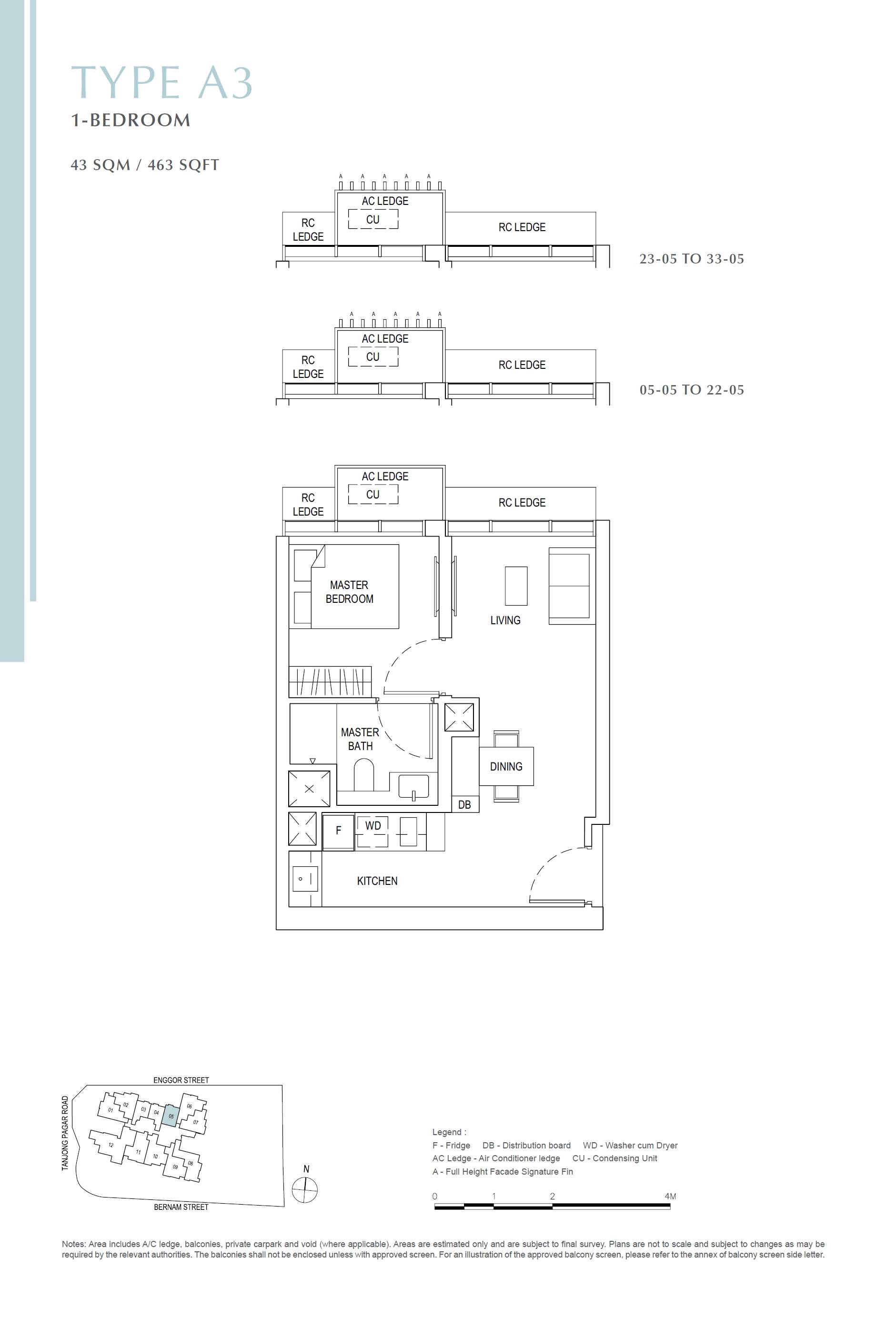 One Bernam 柏南华庭 A3 户型图