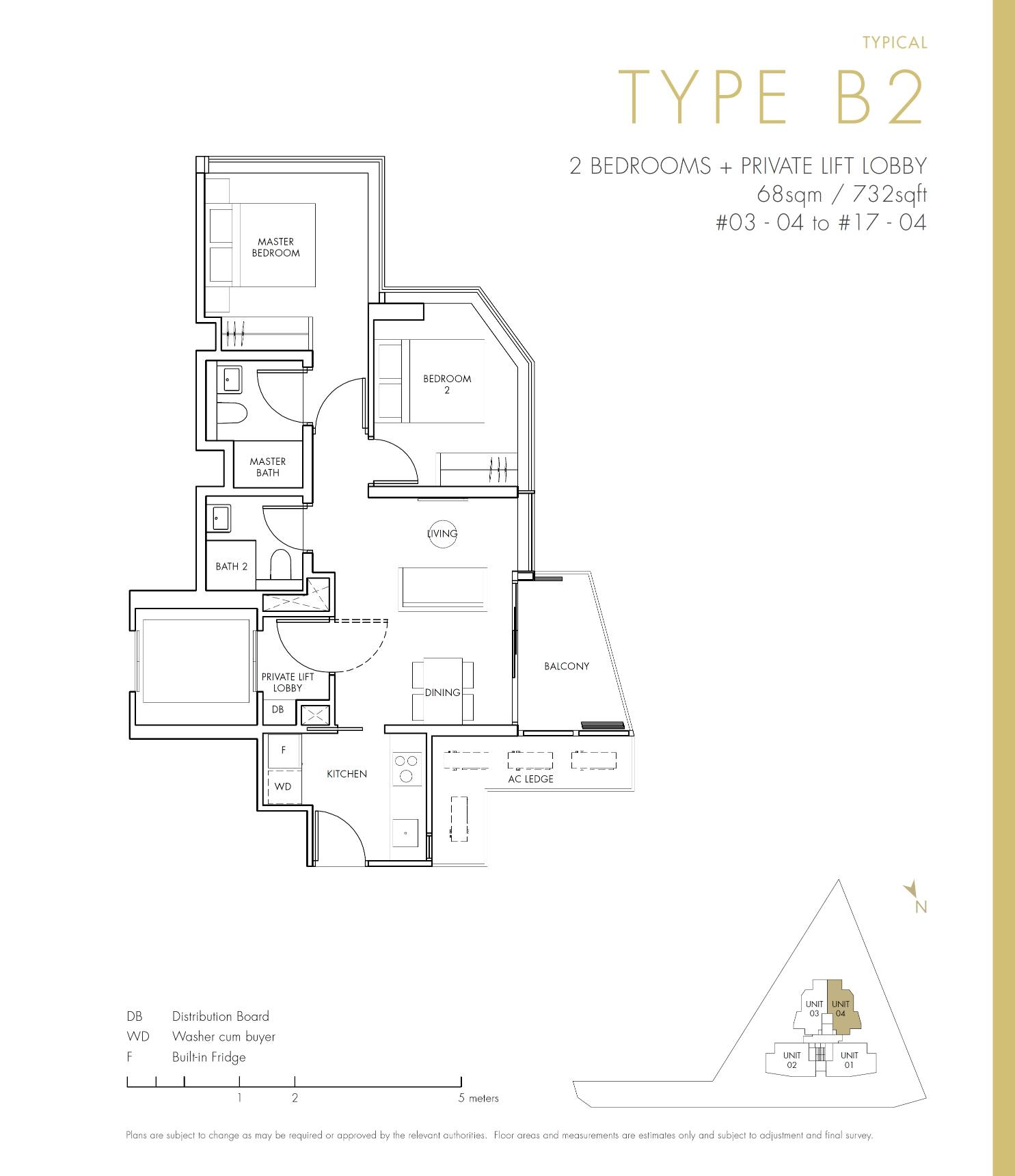 One Draycott B2 floor plan