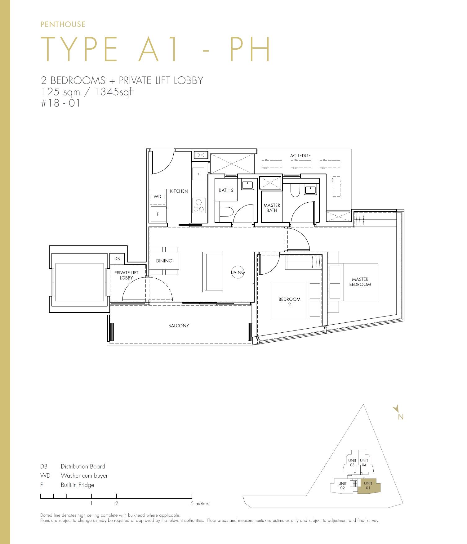 One Draycott A1-PH floor plan