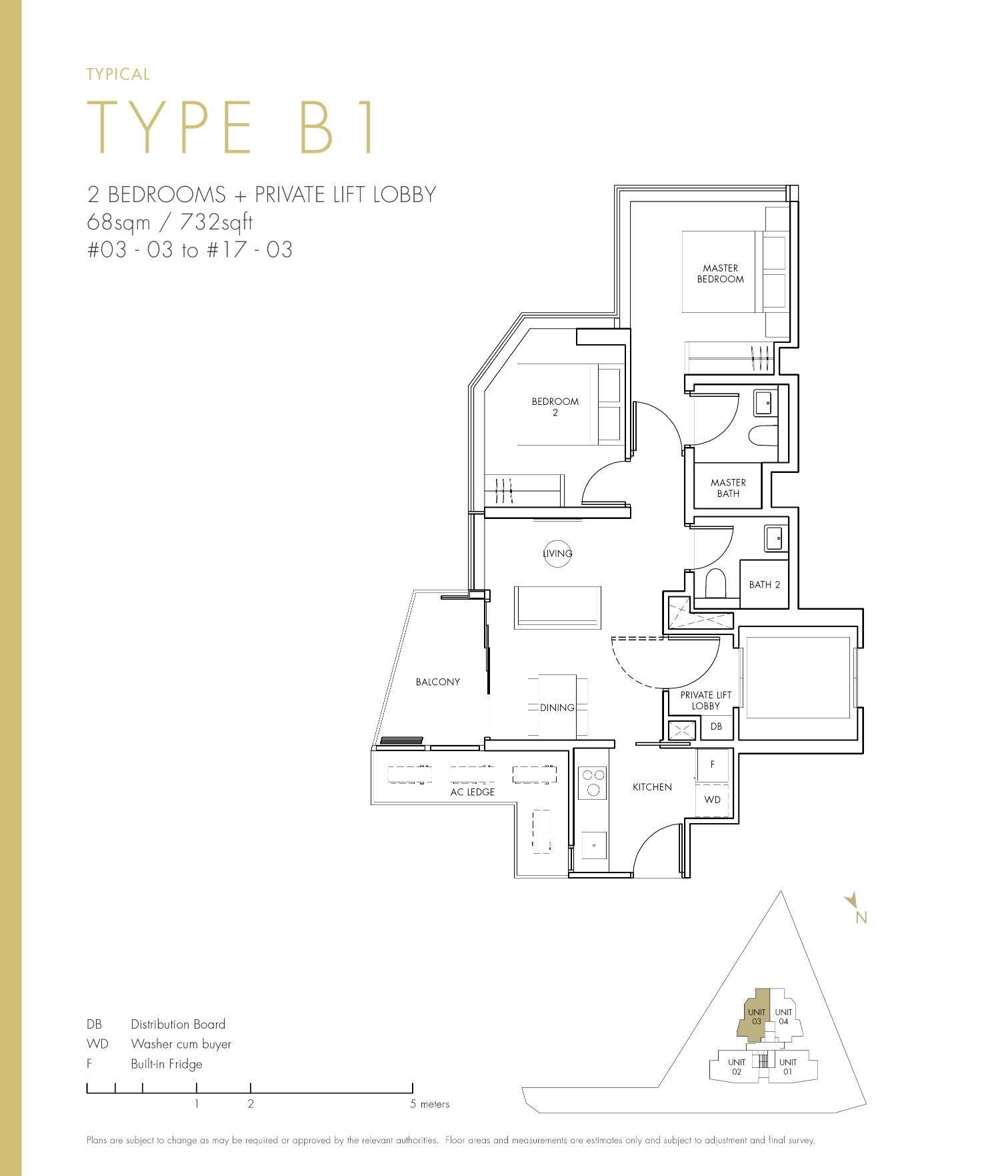One Draycott B1 floor plan