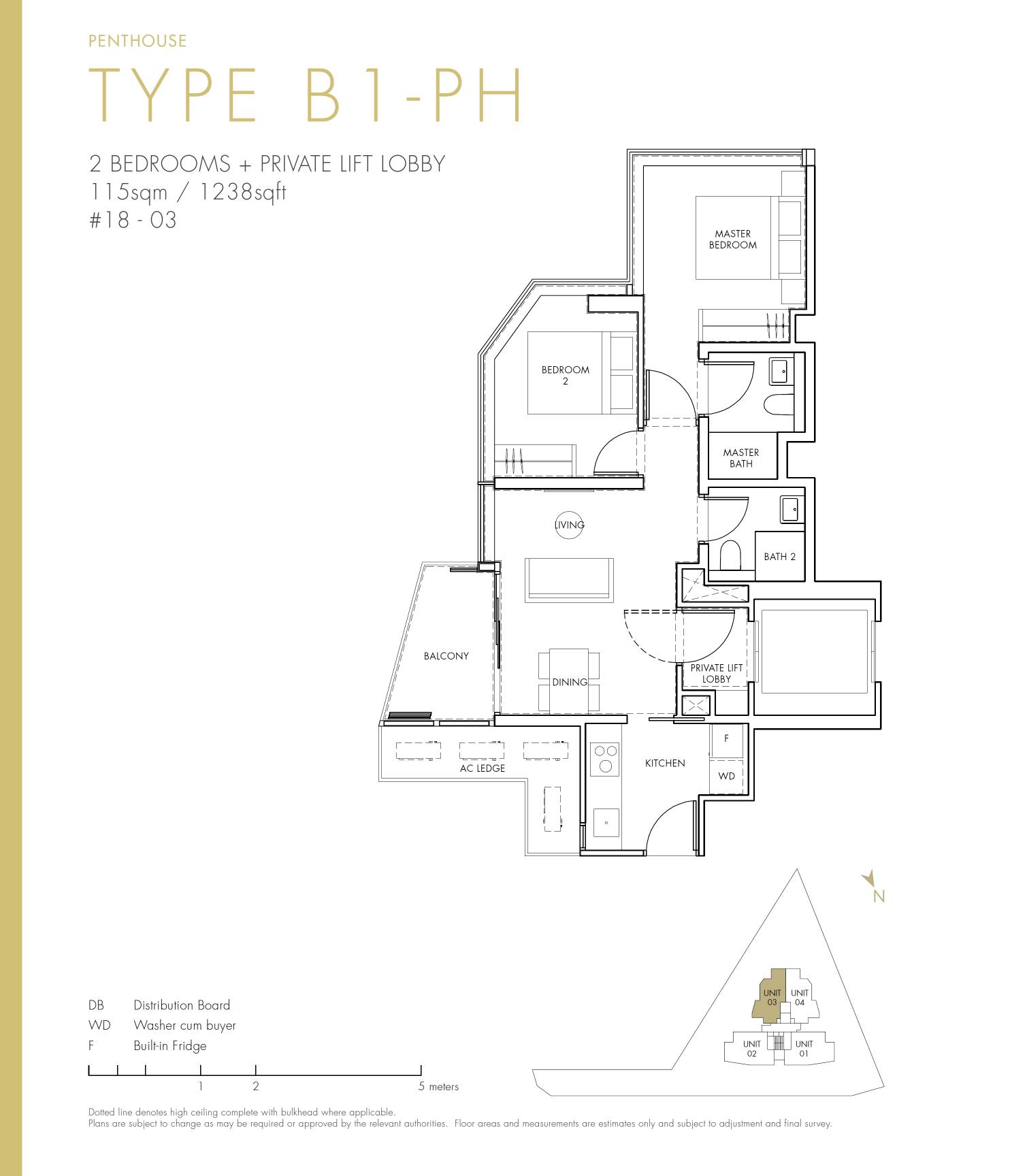 One Draycott B1-PH floor plan
