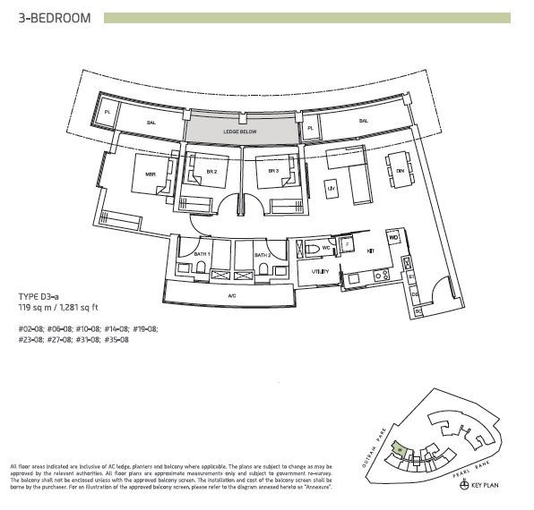 One Pearl Bank floor plan
