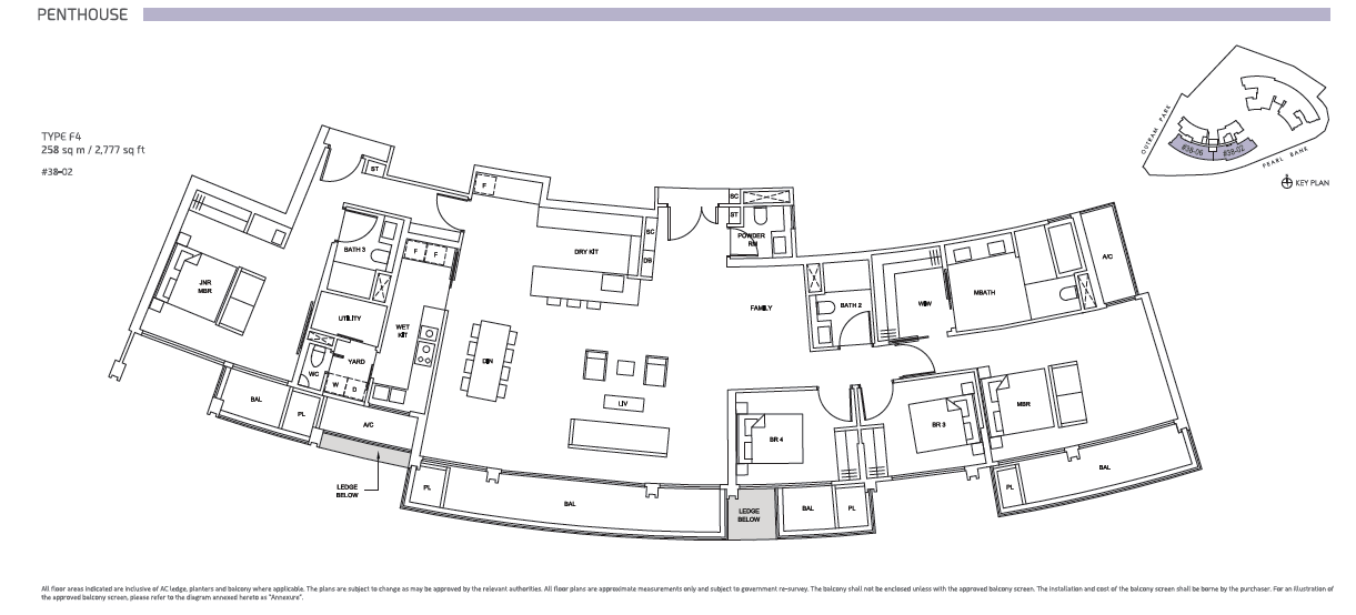 One Pearl Bank floor plan