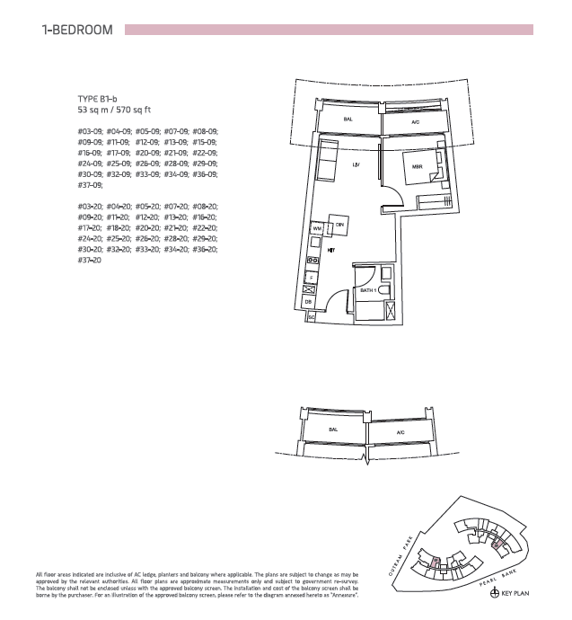 One Pearl Bank floor plan