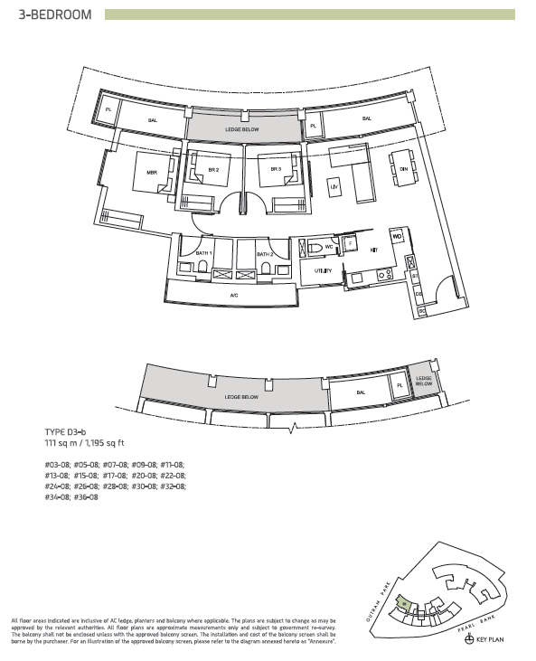 One Pearl Bank floor plan