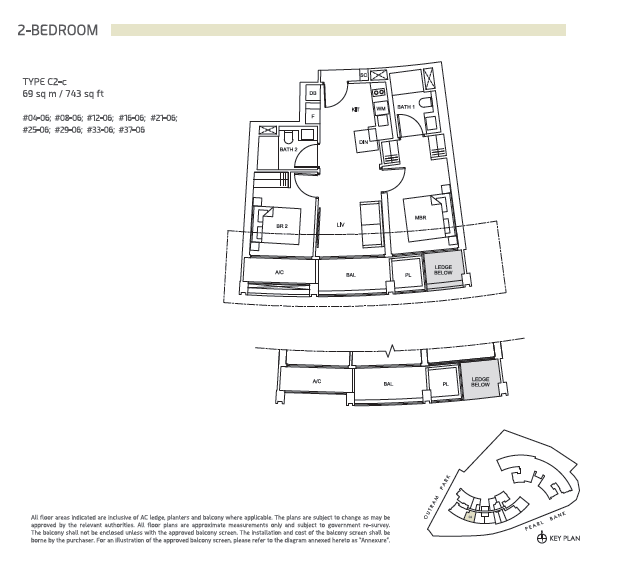 One Pearl Bank floor plan