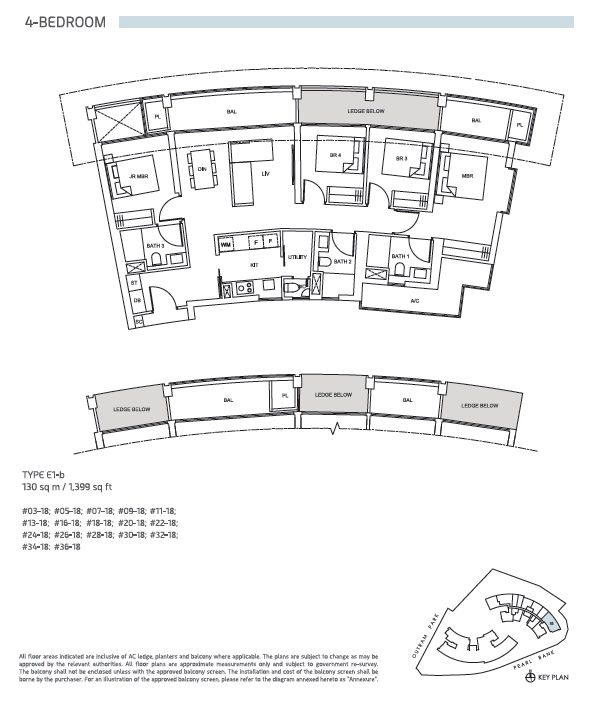 One Pearl Bank floor plan