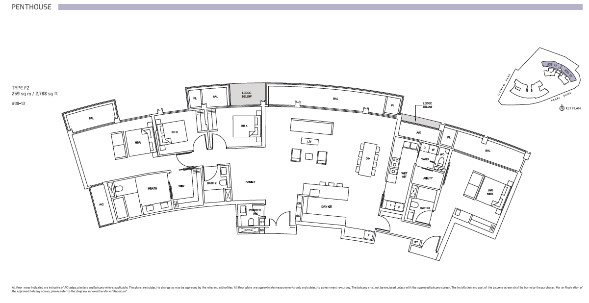 One Pearl Bank floor plan