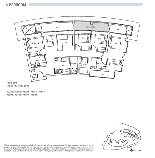 One Pearl Bank floor plan