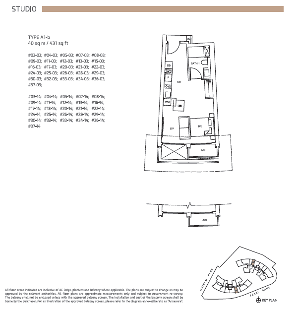 One Pearl Bank floor plan
