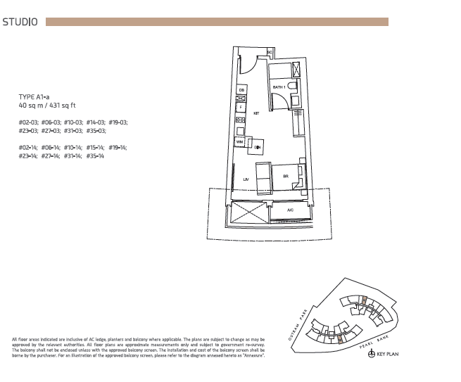 One Pearl Bank floor plan