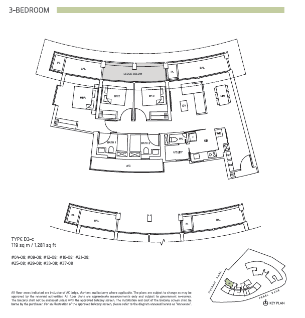 One Pearl Bank floor plan
