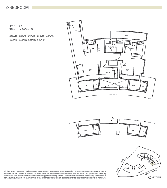One Pearl Bank floor plan