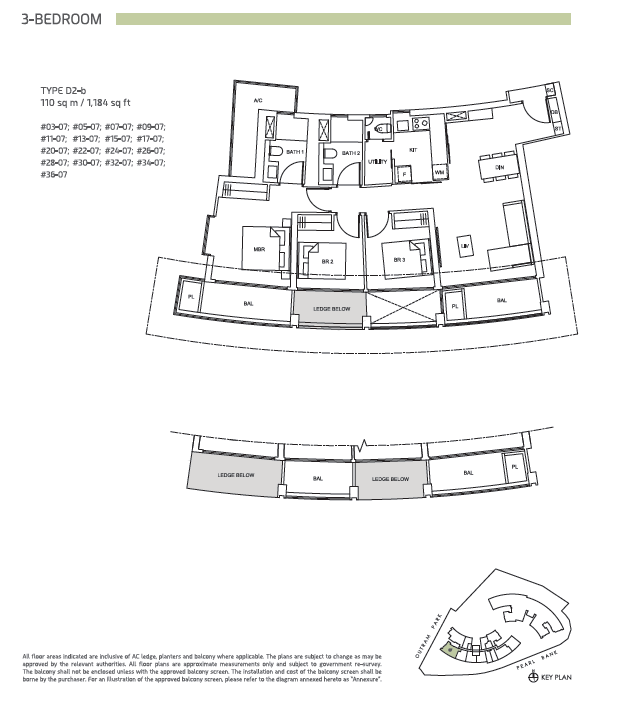 One Pearl Bank floor plan