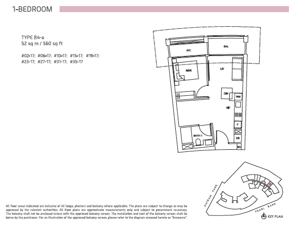One Pearl Bank floor plan