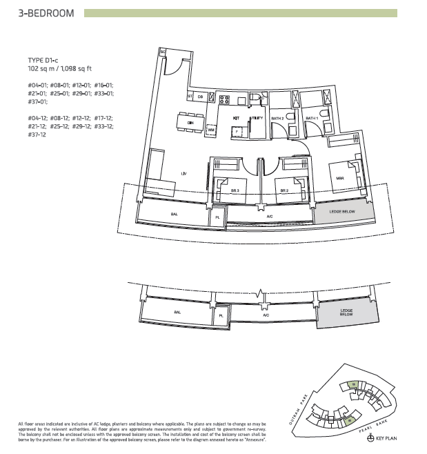 One Pearl Bank floor plan
