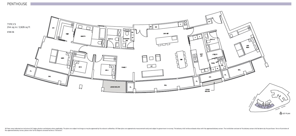 One Pearl Bank floor plan