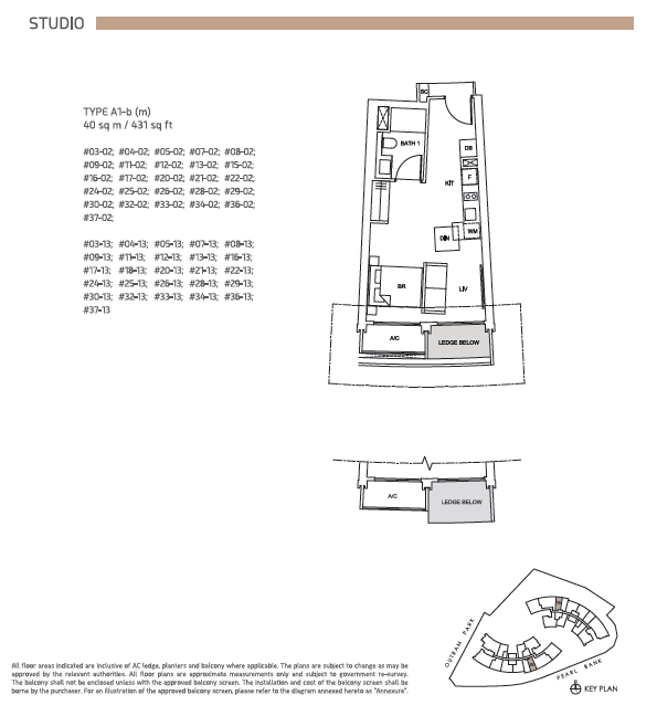 One Pearl Bank floor plan