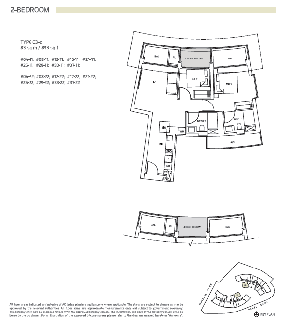 One Pearl Bank floor plan