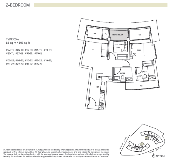 One Pearl Bank floor plan