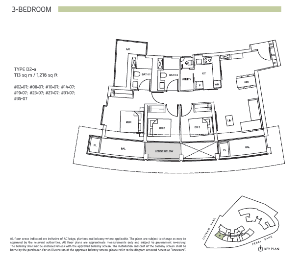 One Pearl Bank floor plan