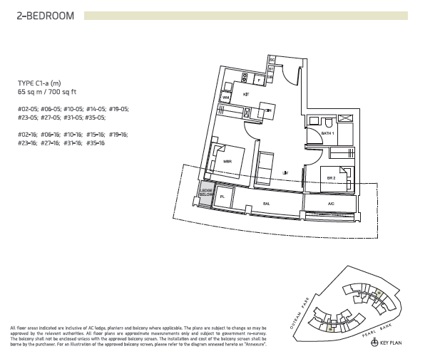 One Pearl Bank floor plan