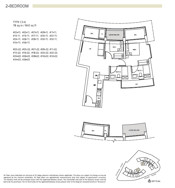 One Pearl Bank floor plan