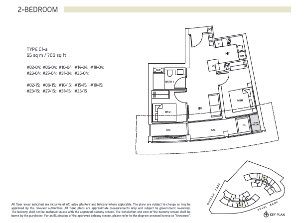 One Pearl Bank floor plan