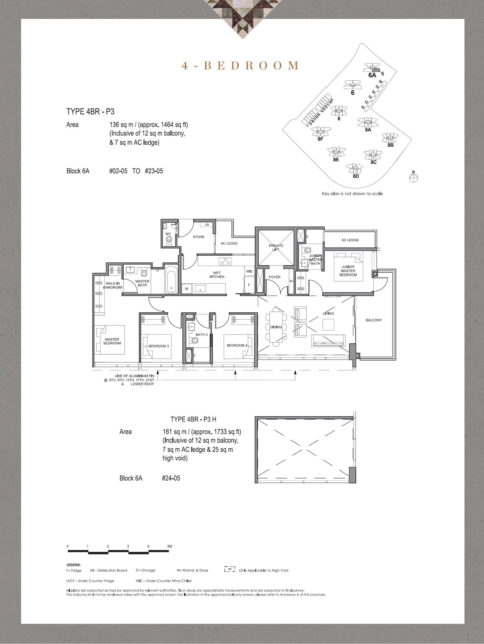 Parc Clematis 锦泰门第 4BR P-3 户型图