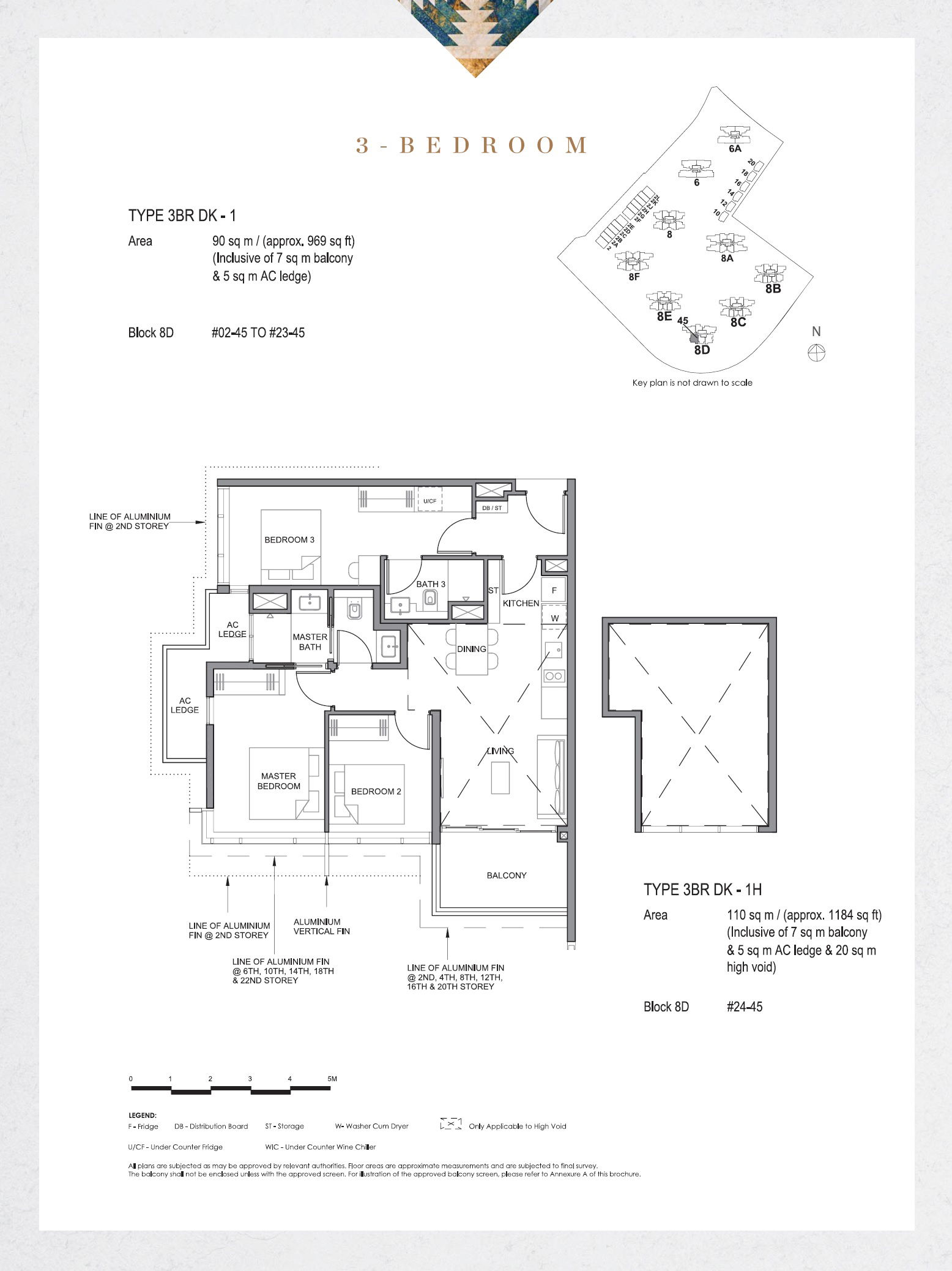 Parc Clematis 锦泰门第 3BR DK-1 户型图