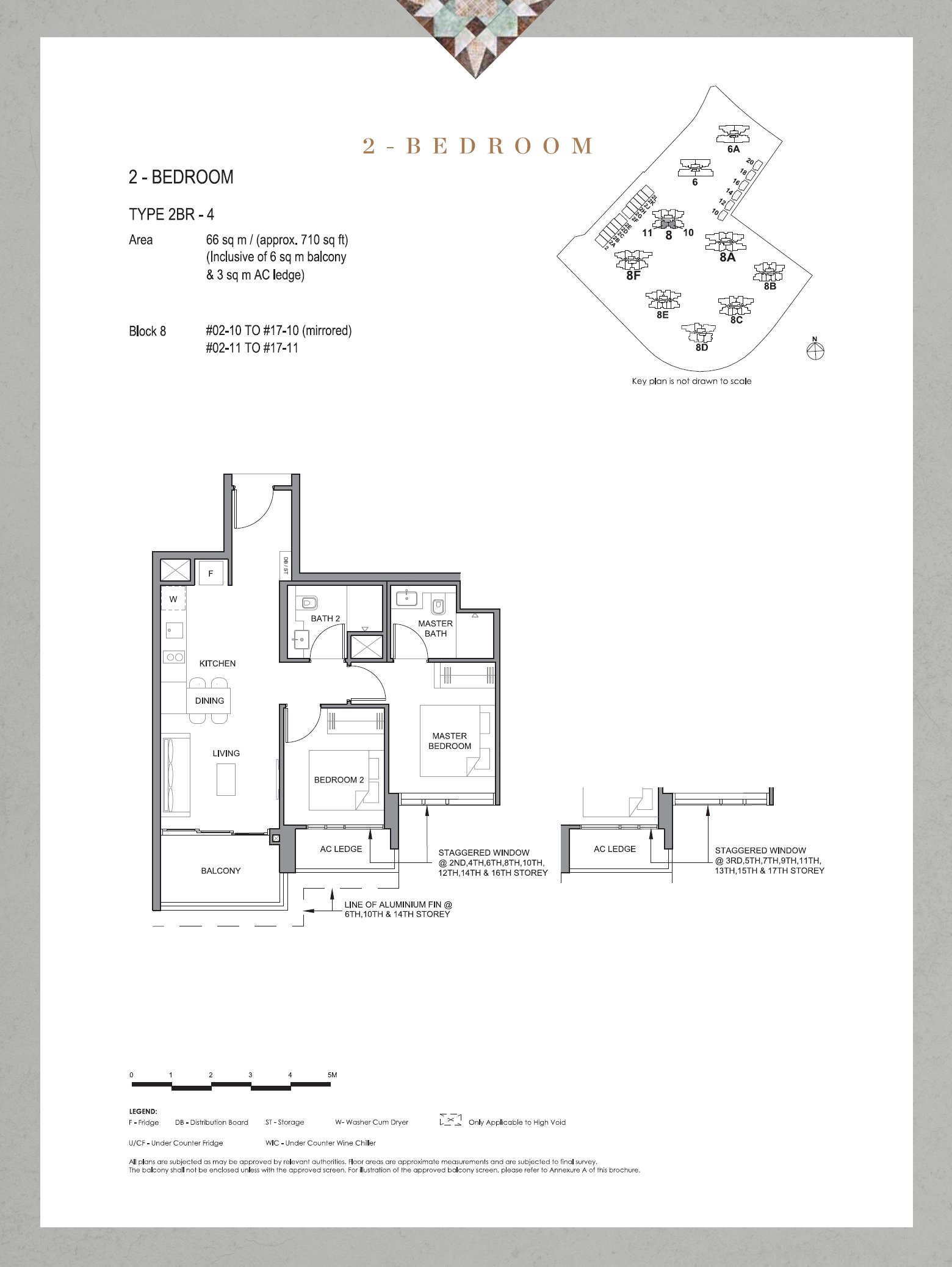 Parc Clematis 锦泰门第 2BR-4 户型图