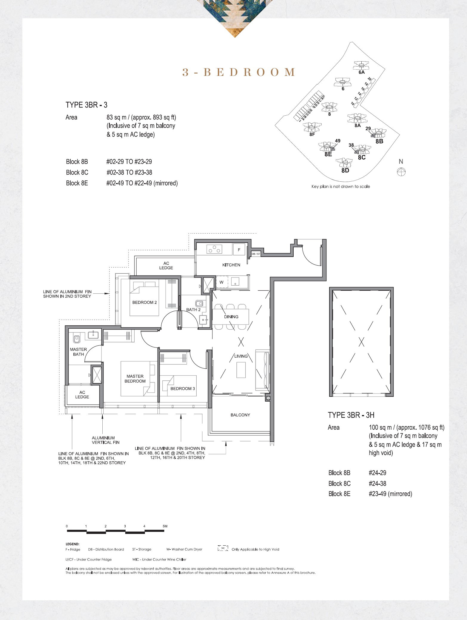 Parc Clematis 锦泰门第 3BR-3 户型图