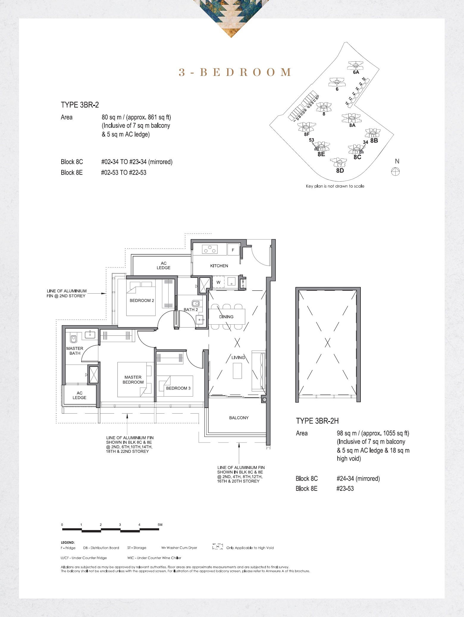 Parc Clematis 锦泰门第 3BR-2H 户型图