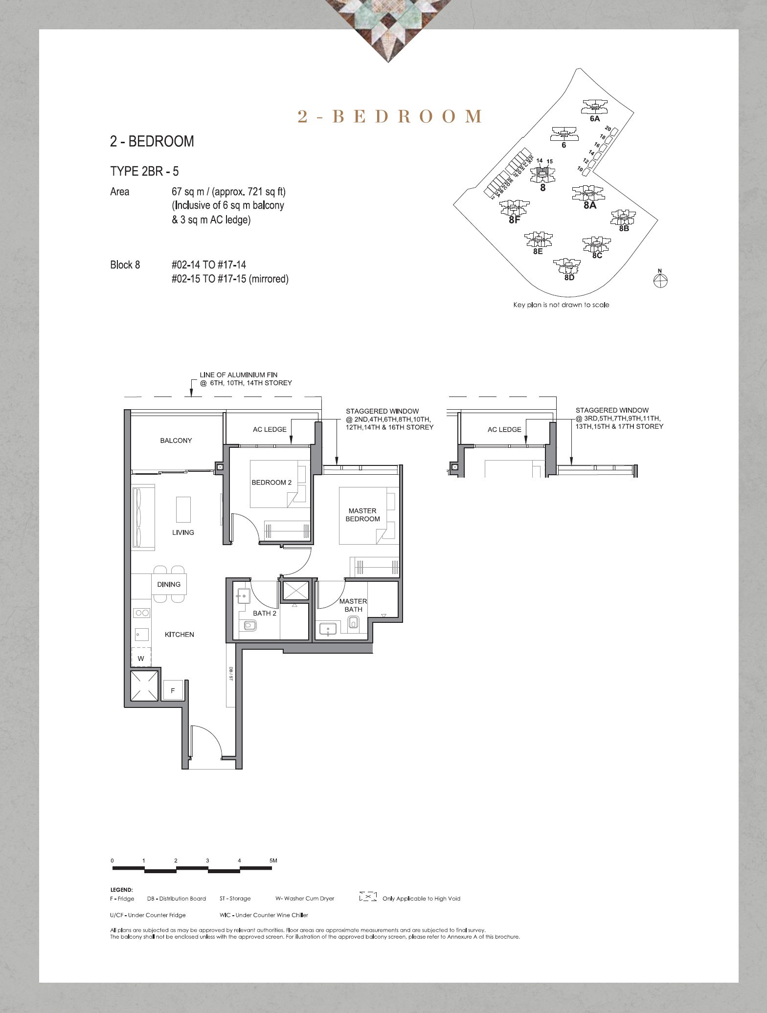 Parc Clematis 锦泰门第 2BR-5 户型图