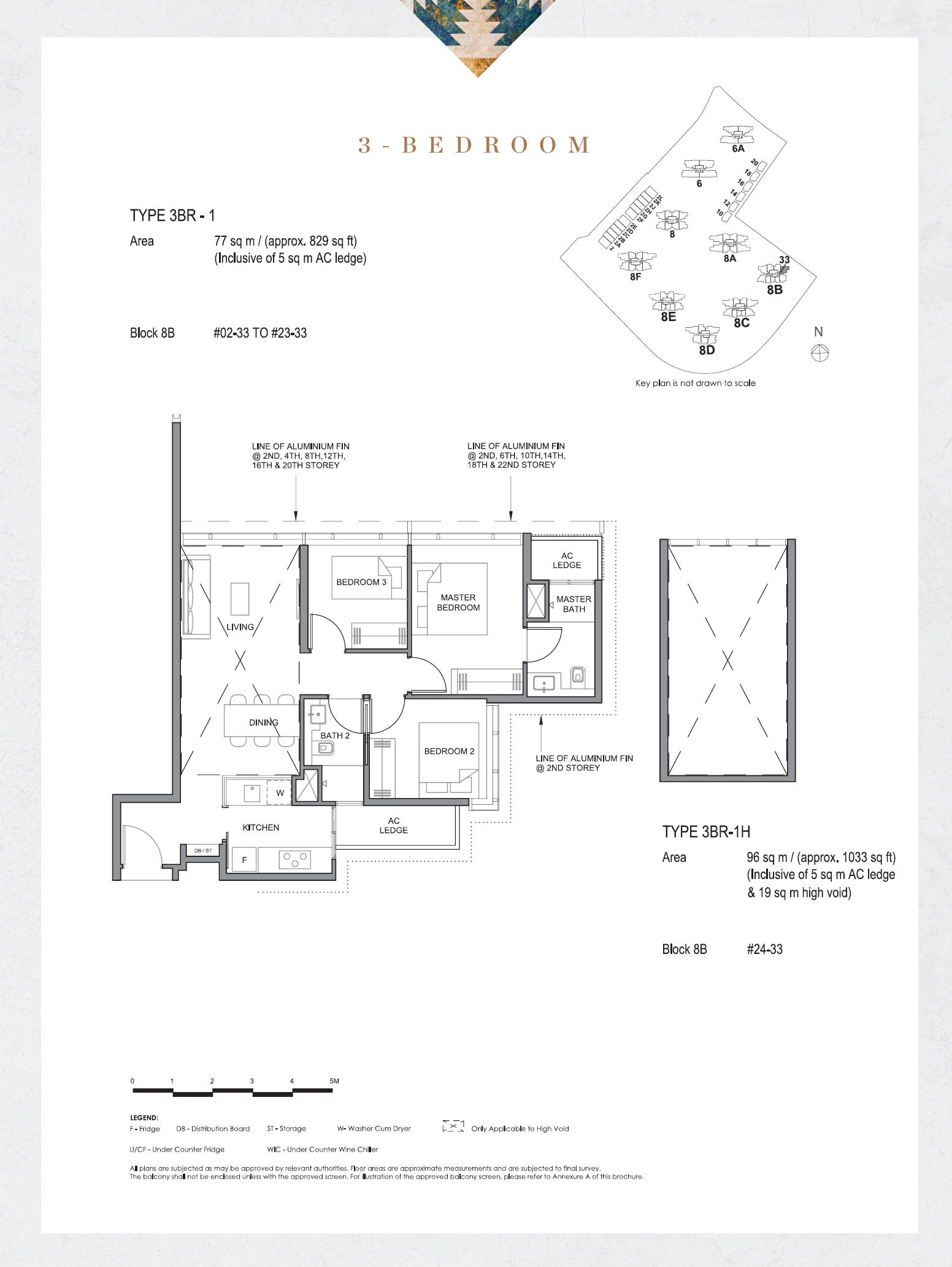 Parc Clematis 锦泰门第 3BR-1 户型图