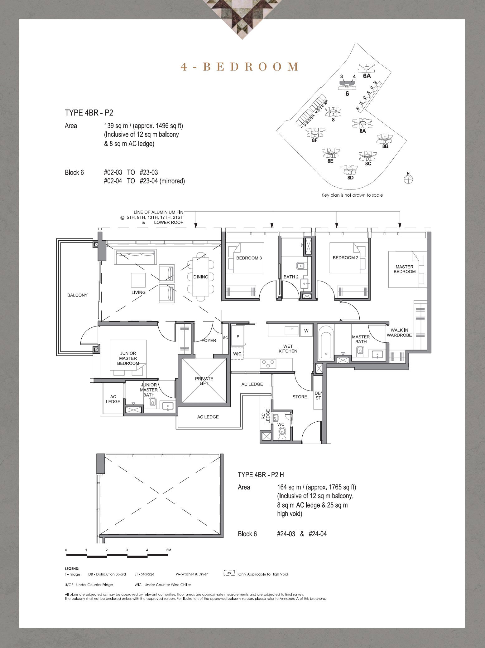 Parc Clematis 锦泰门第 4BR P-2 户型图