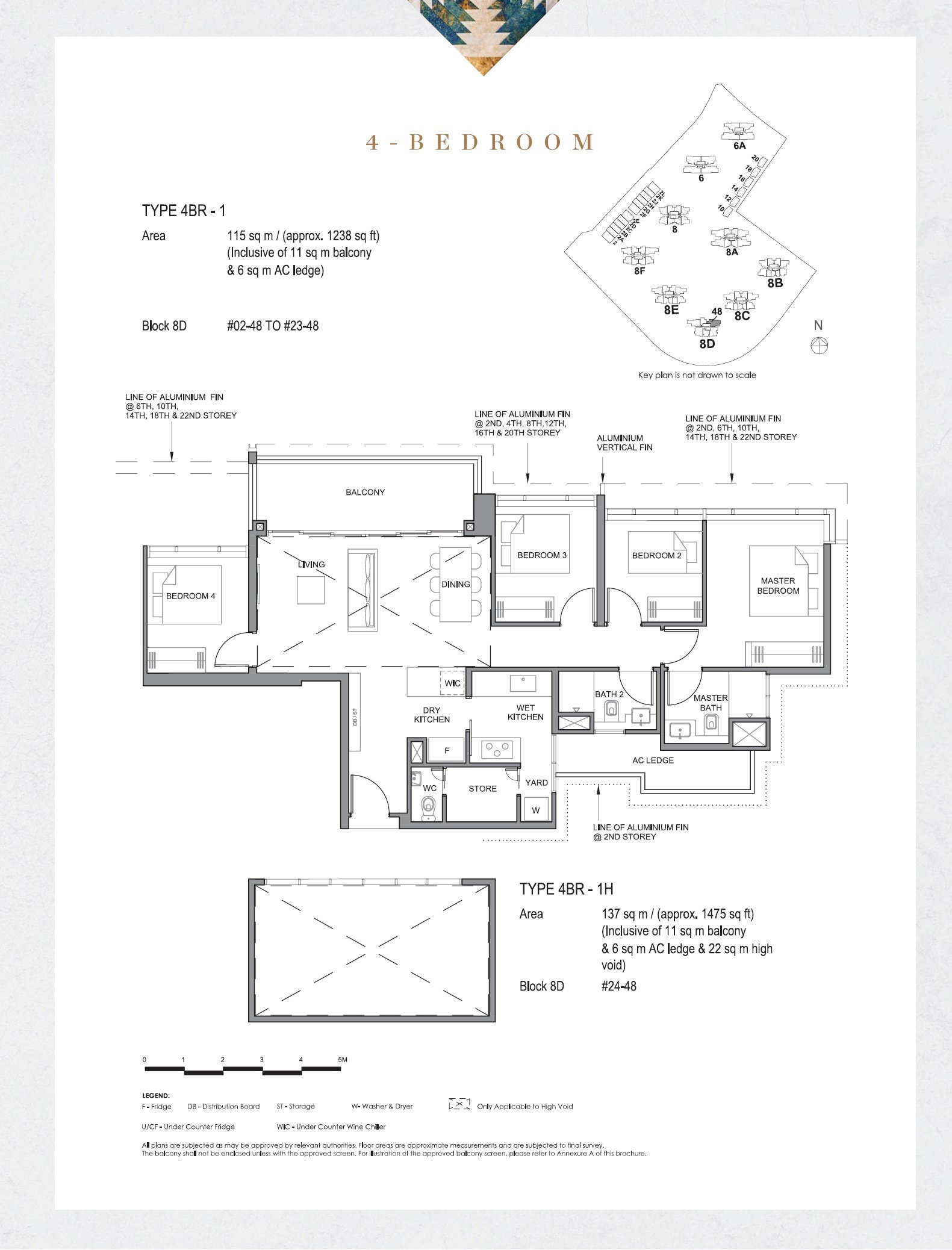 Parc Clematis 锦泰门第 4BR-1H 户型图
