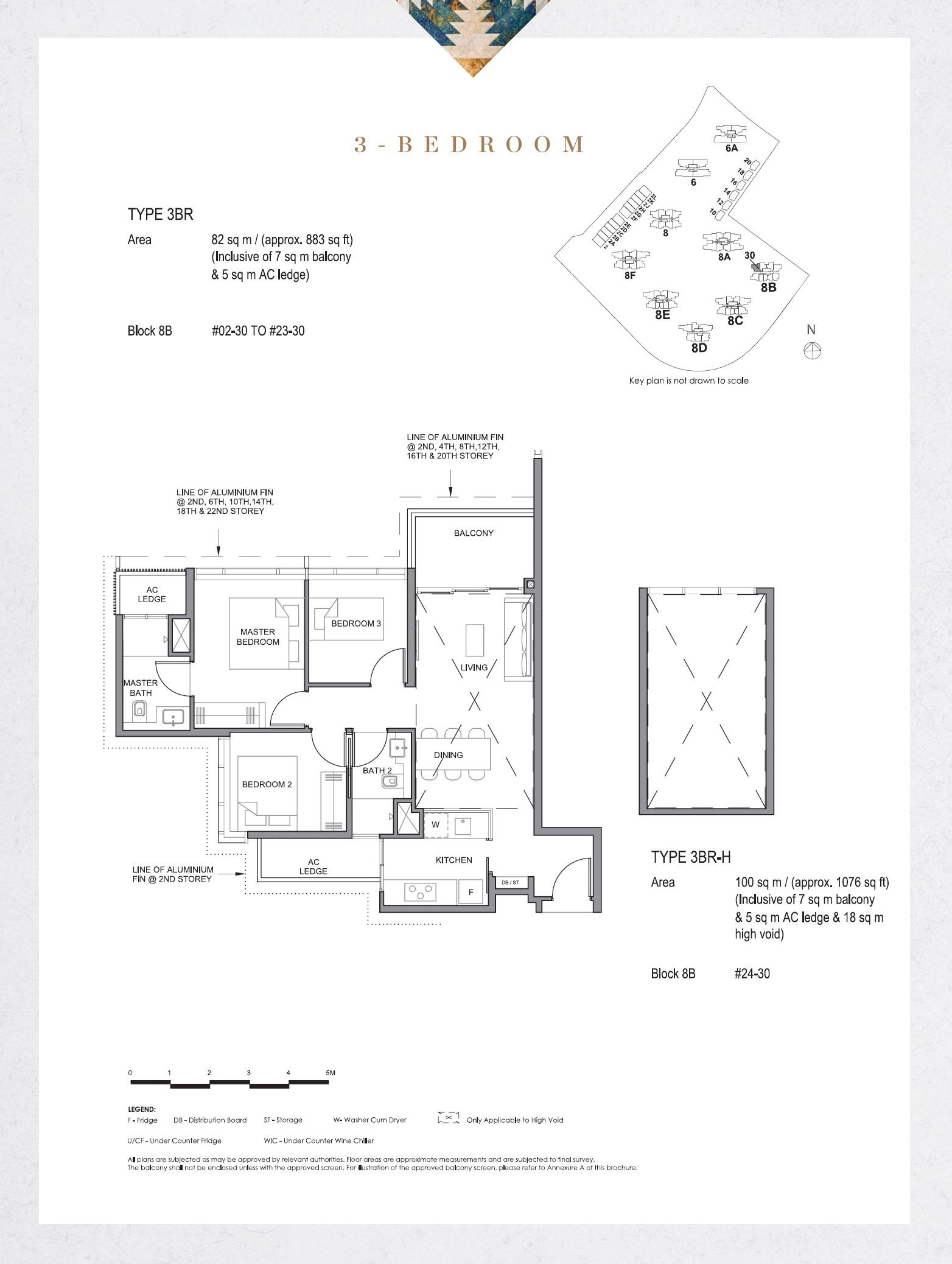 Parc Clematis 锦泰门第 3BR-H 户型图