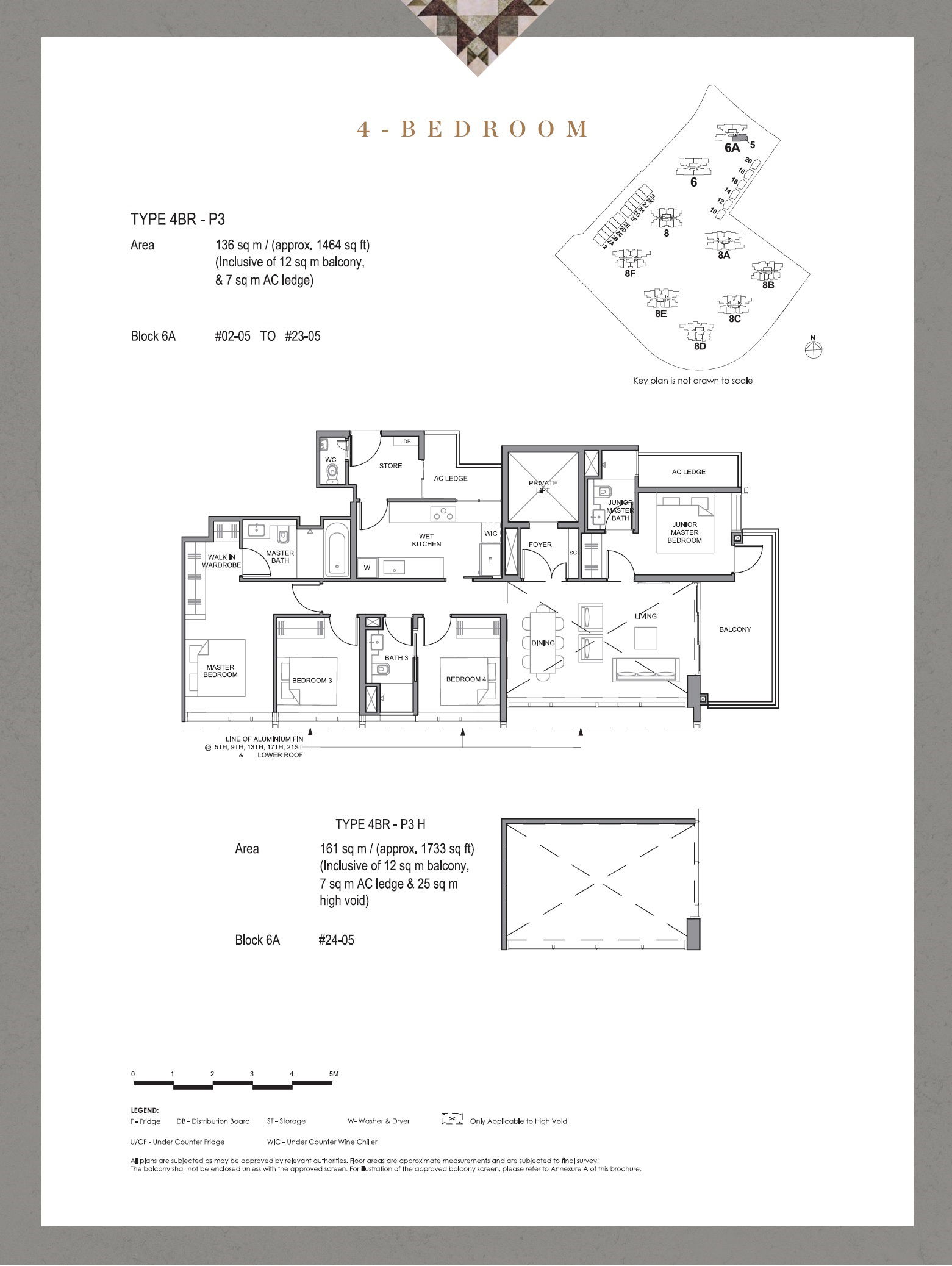 Parc Clematis 锦泰门第 4BR P-3H 户型图