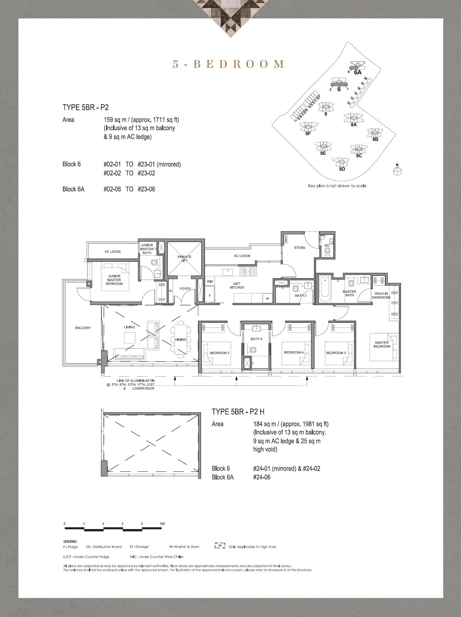 Parc Clematis 锦泰门第 5BR P-2H 户型图