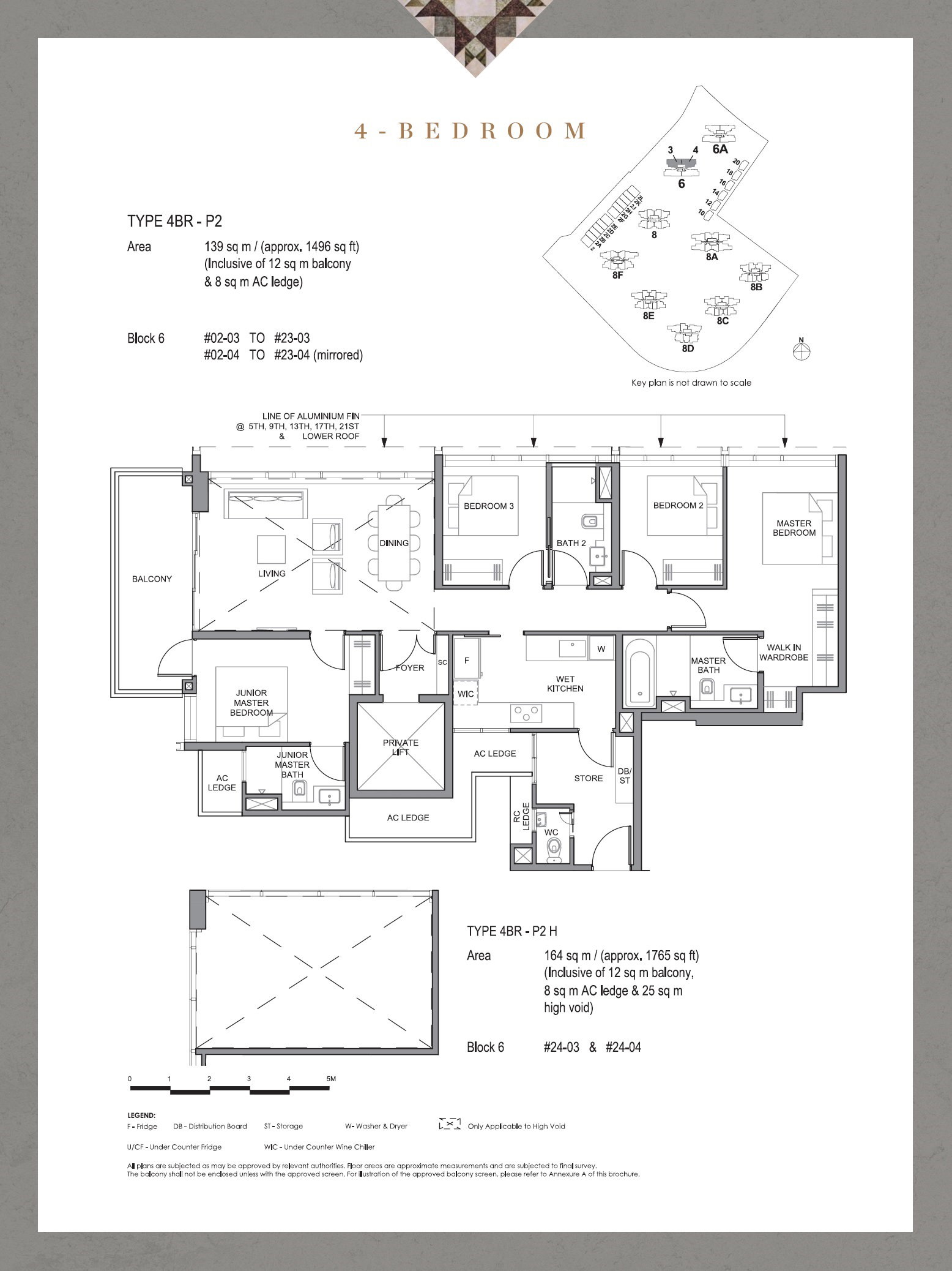 Parc Clematis 锦泰门第 4BR P-2H 户型图
