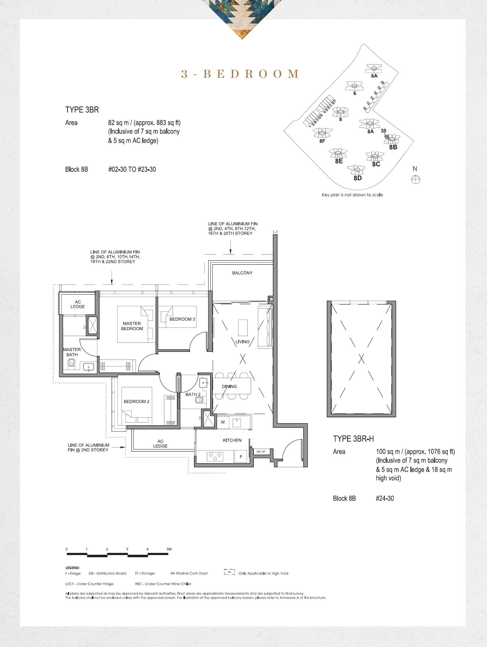 Parc Clematis 锦泰门第 3BR 户型图