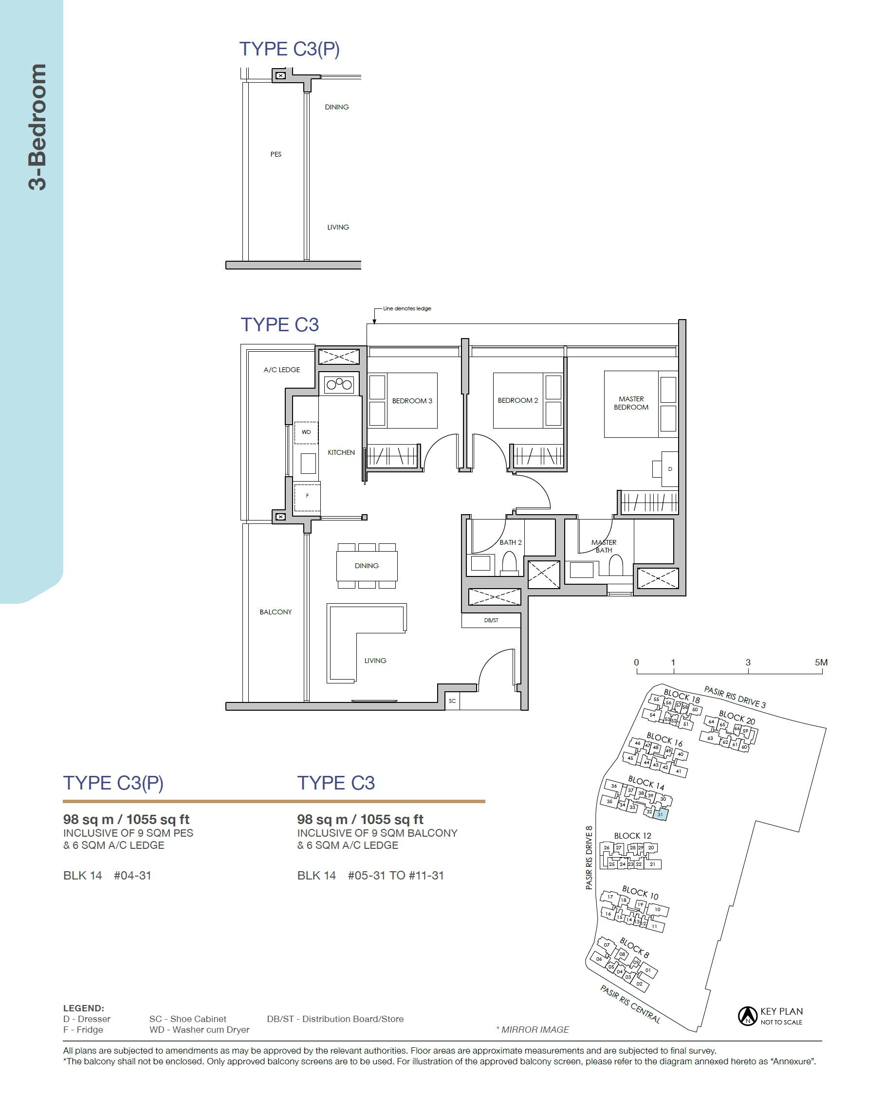 Pasir Ris 8 C3 floor plan