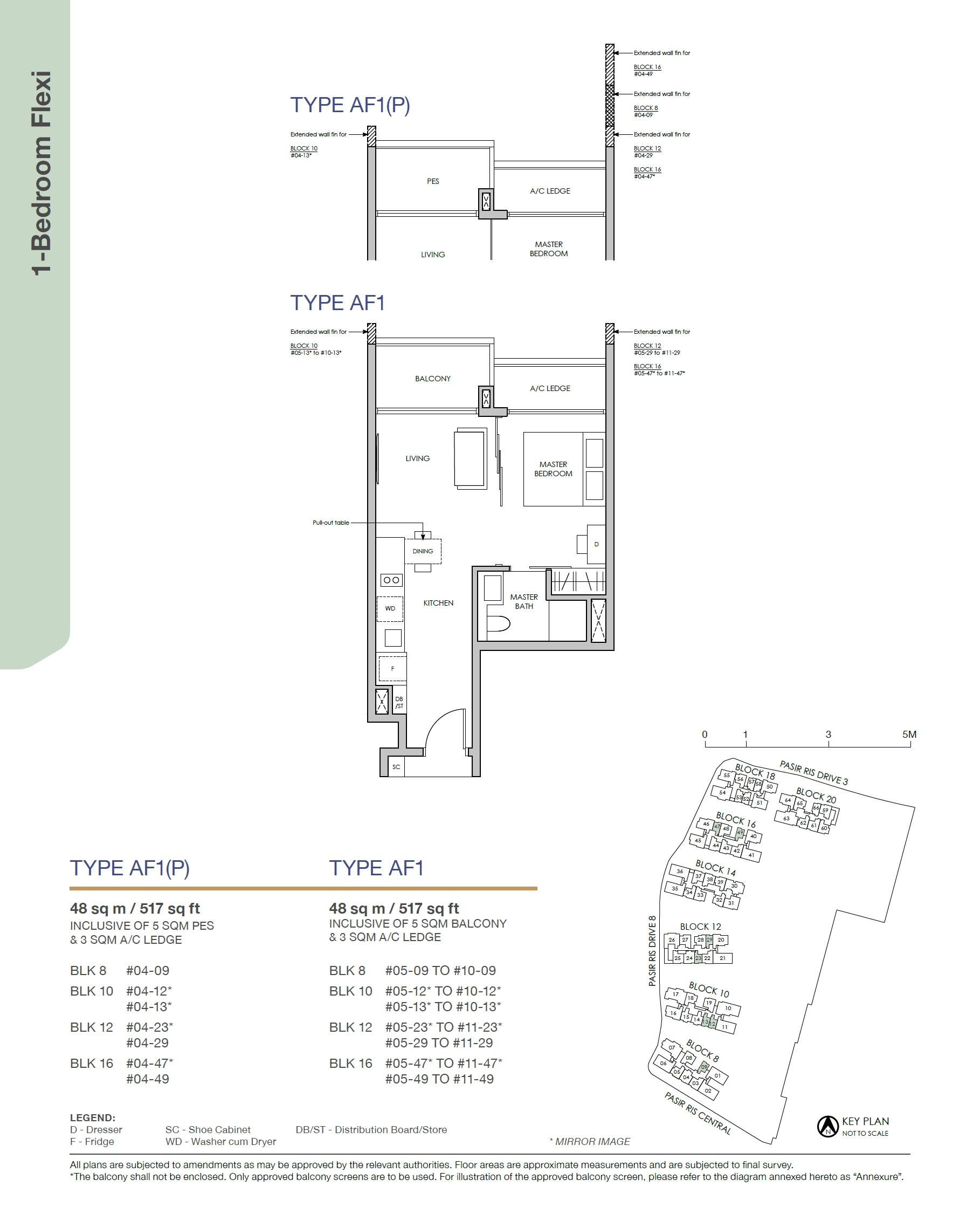 Pasir Ris 8 AF1(P) floor plan