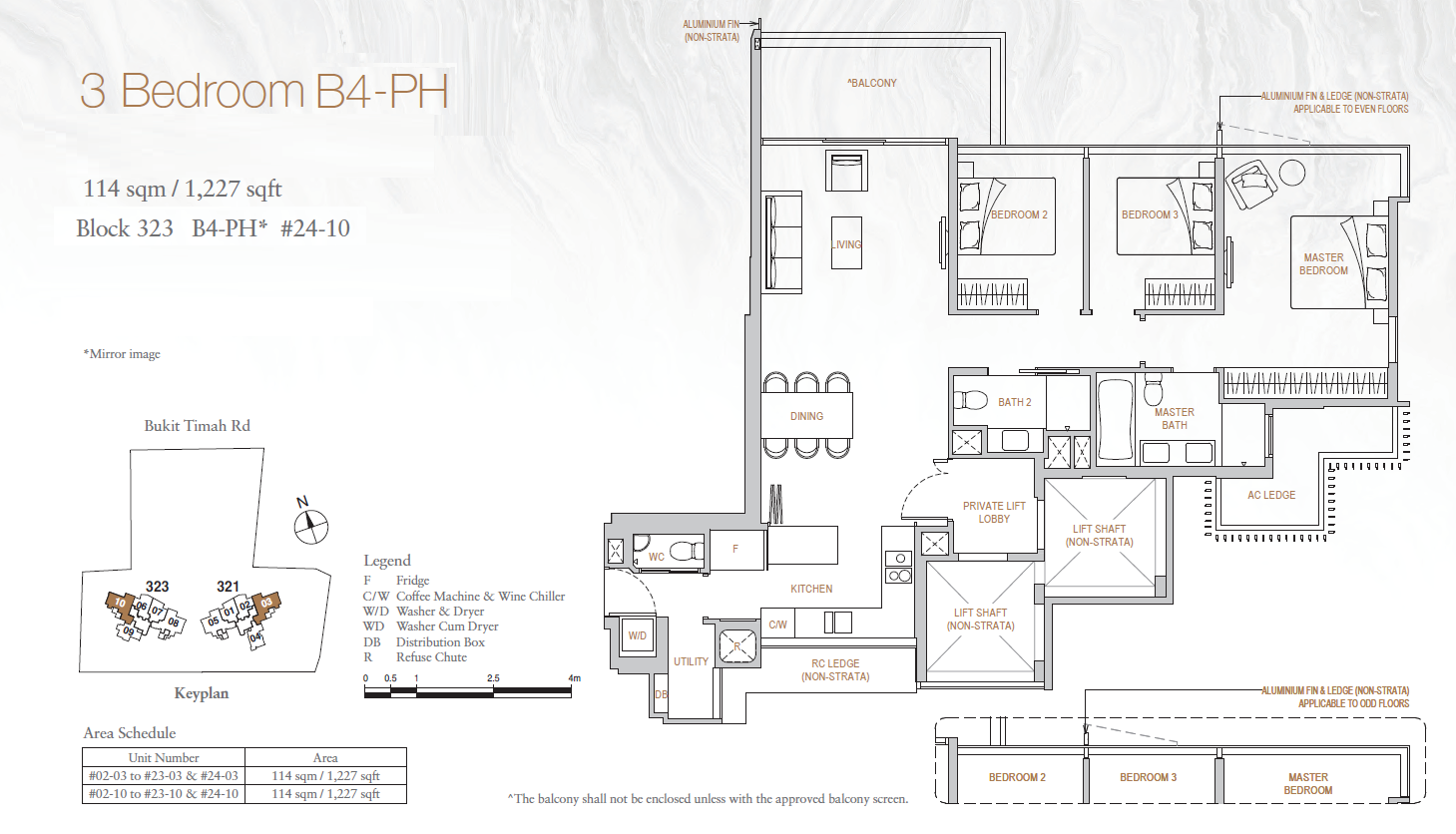 Perfect Ten B4-PH floor plan